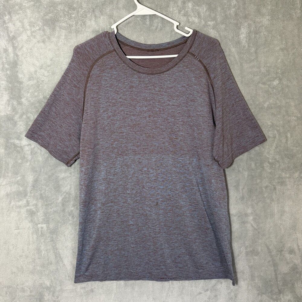 Lululemon Metal Vent Tech Shirt Mens L Galactic Purple Short Sleeve Tee Live in